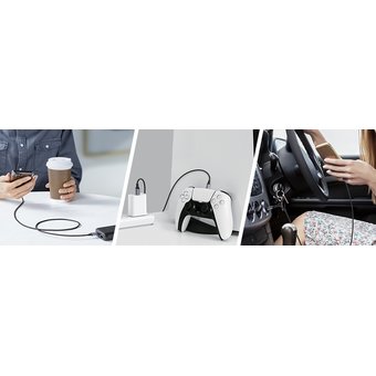  Кабель UGreen US288 (60126) USB-A 2.0 to USB-C Cable Nickel Plating Aluminum Braid 1 м черный 
