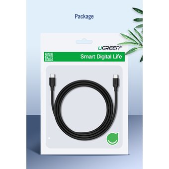  Кабель UGreen US286 (50997) USB 2.0 Type C to Type C Cable Nickel Plating 1 м черный 