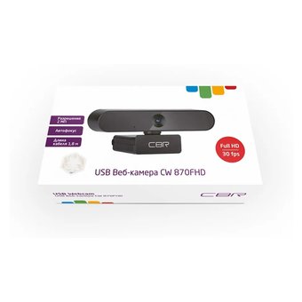  Web-камера CBR CW 870FHD Black 