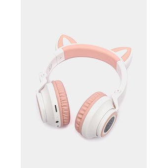  УЦ Наушники bluetooth полноразмерные Borofone BO18 Cat ear, white (плохая упаковка) 