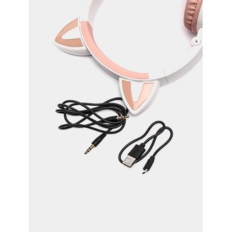  УЦ Наушники bluetooth полноразмерные Borofone BO18 Cat ear, white (плохая упаковка) 