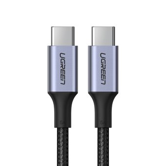  Кабель UGreen US316 (70427) USB-C Cable Aluminum Case with Braided в оплтеке 1 м черный 