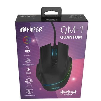  Игровая мышь HIPER Quantum Q-M1 чёрная 