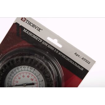  Манометр для контроля давления и подкачки шин THORVIK Atig2 (052651) 