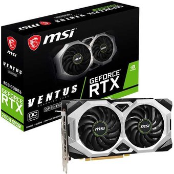  Видеокарта MSI RTX2060 6GB PCIE16 GDDR6 RTX 2060 VENTUS GP OC 