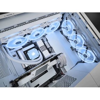  Корпус Corsair iCUE 5000X RGB (CC-9011233-WW) Mid-Tower, white, Tempered Glass (650393) 