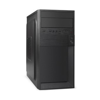  Корпус ExeGate BAA-105-01AAA400 EX291141RUS Minitower (mATX, БП AAA400 с вент. 8см, 4*USB, аудио, черный) 