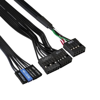  Корпус ExeGate BAA-105-01-AA500 EX291143RUS Minitower (mATX, БП AA500 с вент. 8см, 4*USB, аудио, черный) 