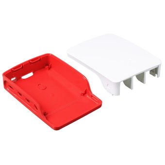  Корпус Qumo (RS030) ABS Plastic, Raspberry Pi 4, White+Red 