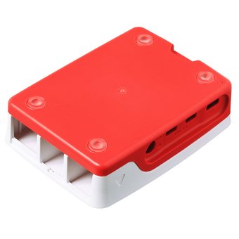  Корпус Qumo (RS030) ABS Plastic, Raspberry Pi 4, White+Red 