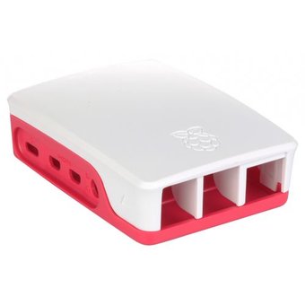  Корпус Qumo (RS030) ABS Plastic, Raspberry Pi 4, White+Red 