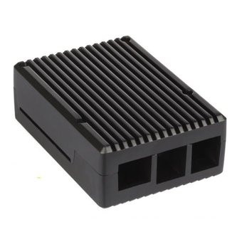  Корпус Qumo (RS017) Aluminum Case, Raspberry Pi 4B, black 