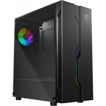  Корпус MSI Mag Vampiric 010X mid-tower, ATX, tempered glass side panel, A-RGB hub, 1x 120mm A-RGB fan inc. 