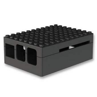  Корпус ACD RA182 black для микрокомпьютера Raspberry Pi 3 Black ABS Plastic Building Block case for Raspberry Pi 3 