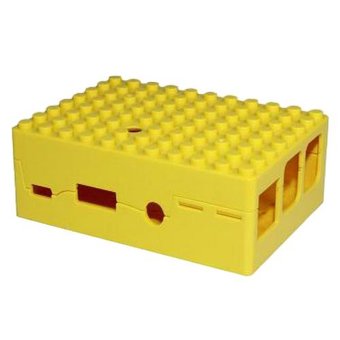  Корпус ACD RA185 yellow для микрокомпьютера Raspberry Pi 3 Yellow ABS Plastic Building Block case for Raspberry Pi 3 