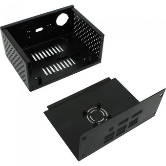  Корпус ACD KP561 Metal Case + Power Control Switch + Cooling Fan Kit for Raspberry Pi X820 v1.3 (X800) 