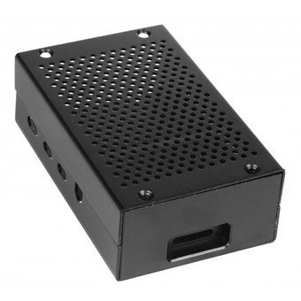  Корпус Qumo (RS026) перфорированный Aluminum Case, Raspberry Pi 4B, black 