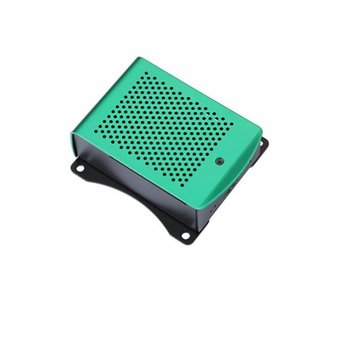  Корпус Qumo (RS037) перфорированный с доп.креплением, Aluminum Case, Raspberry Pi 4B, green 