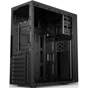  Корпус CBR PCC-ATX-E185-WPSU ATX Miditower E185, без БП, 2*USB 2.0, HD Audio+Mic, Black 