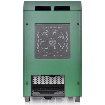  Корпус Thermaltake The Tower 100 Racing Green CA-1R3-00SCWN-00 черный без БП miniITX 1x120mm 3x140mm 2xUSB3.0 audio bott PSU 
