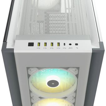  Корпус Corsair iCUE 7000X RGB (CC-9011227-WW) Full-Tower ATX, white, Tempered Glass (639459) 