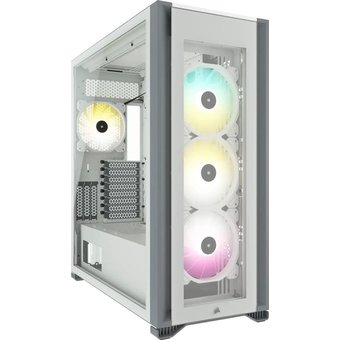  Корпус Corsair iCUE 7000X RGB (CC-9011227-WW) Full-Tower ATX, white, Tempered Glass (639459) 