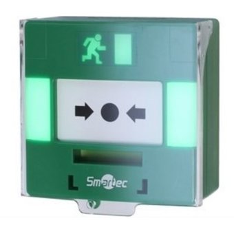  Устройство разблокировки двери ST-ER116TLS-GN Smartec с восстанавливаемой кнопкой активации 
