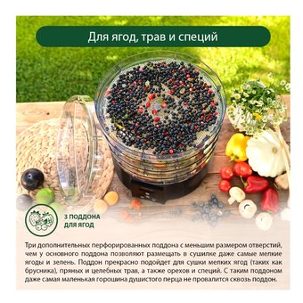  Сушилка для овощей и фруктов MARTA MT-FD1886A черный жемчуг 