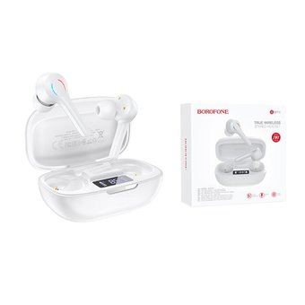  Наушники bluetooth Borofone BW11 Graceful sound true wireless BT headset, white 