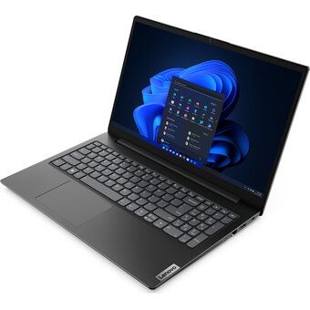  Ноутбук Lenovo V15 G3 IAP (82TT00M3RU) Core i3 1215U 8Gb SSD256Gb Intel UHD Graphics 15.6" TN FHD (1920x1080) noOS black 