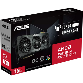  Видеокарта Asus AMD Radeon RX 7800XT (Tuf-RX7800XT-O16G-OG-Gaming) 16Gb 256bit GDDR6 PCI-E 4.0 2213/19500 HDMIx1 DPx3 HDCP Ret 