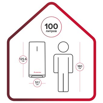  Водонагреватель ARISTON Velis Tech Inox PW ABSE 100 белый 