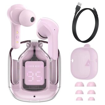  Наушники bluetooth ACEFAST T6 pink lotus 
