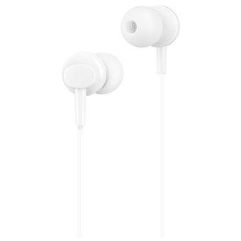  Наушники HOCO M114 Jia universal earphones with microphone белый 