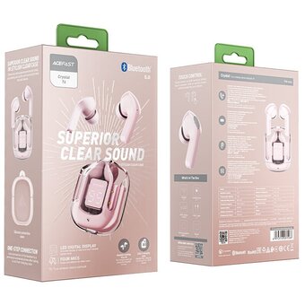  Наушники bluetooth ACEFAST T6 pink lotus 