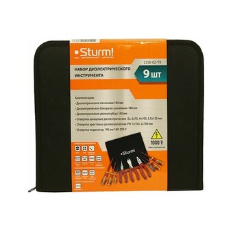  Набор инструментов Sturm! 1310-02-T9 9 предметов диэлектр.покр. 