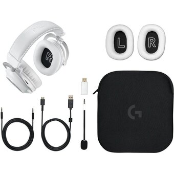  Наушники с микрофоном Logitech G Pro X 2 Lightspeed (981-001271) белый мониторные BT/Radio/3.5mm оголовье 