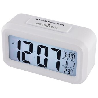  Часы электронные HOMESTAR HS-0110 белые 104307 