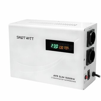  Стабилизатор напряжения SMARTWATT AVR Slim 1500RW 