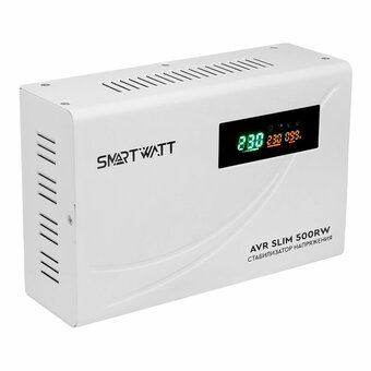  Стабилизатор напряжения SMARTWATT AVR Slim 500RW 