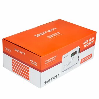  Стабилизатор напряжения SMARTWATT AVR Slim 1000RW 