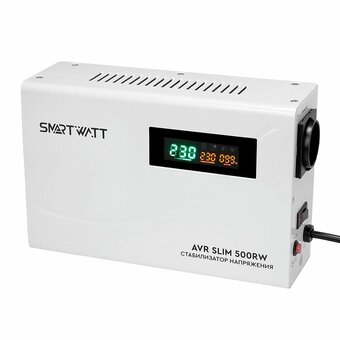  Стабилизатор напряжения SMARTWATT AVR Slim 500RW 