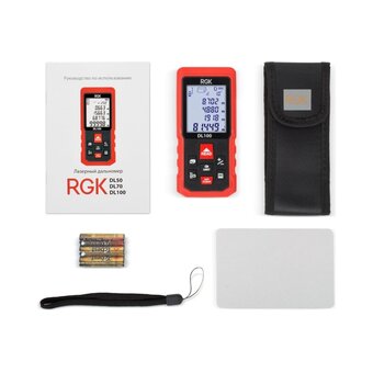  Лазерный дальномер RGK DL100 (4610011875076) с угломером 