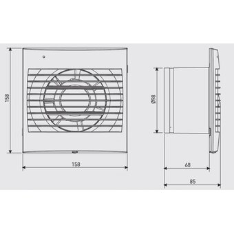  Вентилятор вытяжной Soler&Palau Decor 100C (03-0103-001) 