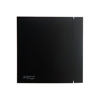  Вентилятор вытяжной Soler&Palau Silent-100 CZ Matt Black Design 4C (03-0101-921) 