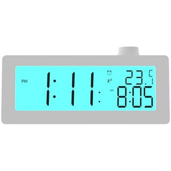  Часы-будильник электронные RITMIX CAT-111 White 