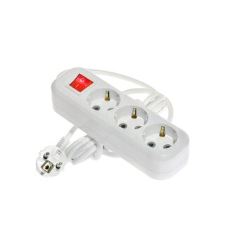  Сетевой удлинитель LUX У3-ЕВК-02 3-местный с з/к (250В/16а/2м) 