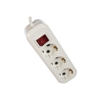  Сетевой удлинитель LUX У3-ЕВК-02 3-местный с з/к (250В/16а/2м) 