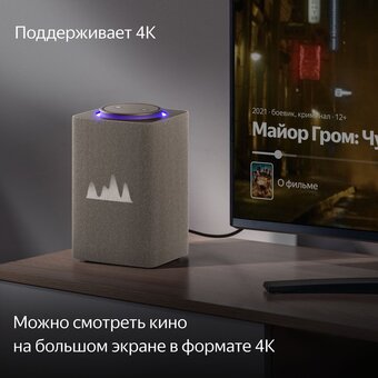  Умная колонка Яндекс.Станция Макс с Zigbee YNDX-00053 (YNDX-00053E) с Алисой +пульт Бежевый/beige 