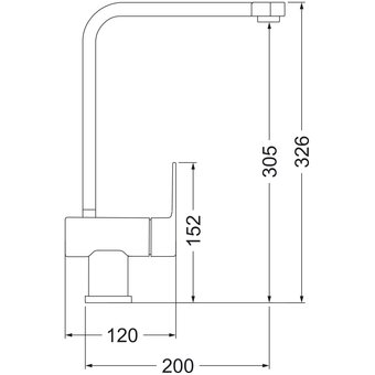 Смеситель для кухни EMAR Quartz 3014.6 барит 